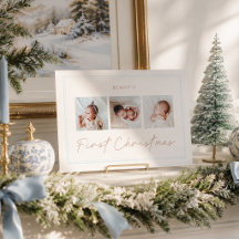 Klassische, vornehme Babyblau-Rand-Erstweihnachten