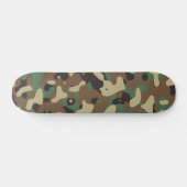 Klassische Waldmuster-Camouflage Skateboard (Horizontal)