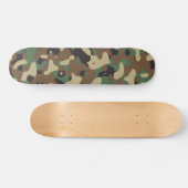 Klassische Waldmuster-Camouflage Skateboard (Horizontal)