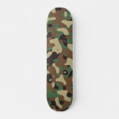 Klassische Waldmuster-Camouflage Skateboard (Vorne)