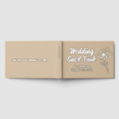 Klassische Warme Taupe Blumenstrauß Sketch Buch (Voll)