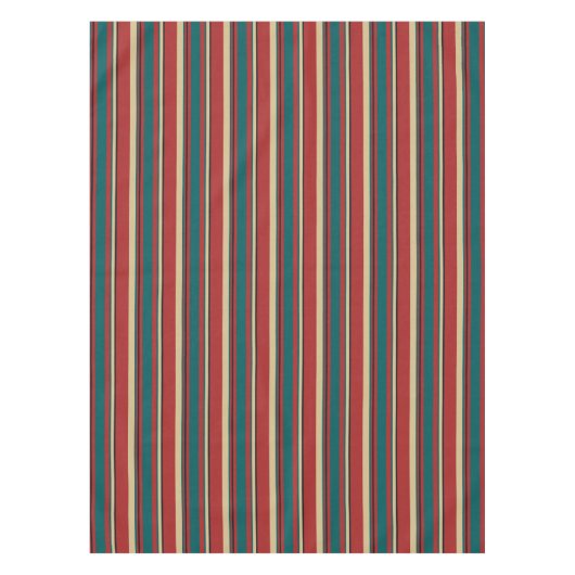 Klassische wärme vertikale Streifen, autumnale Far Tischdecke (Vorderseite)