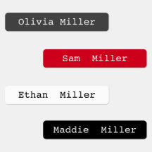 Klassische wasserdichte Labels für Schultagsbetreu