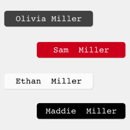 Klassische wasserdichte Labels für Schultagsbetreu Etiketten