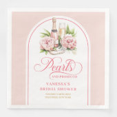 Klassische Wasserfarbe Rosa und Gold Hochzeitstisc Serviette (Vorderseite)