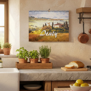 Klassische Wasserfarbeneindrücke von Italien 2027 Kalender