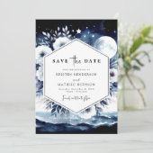 Klassische Wasserfarbenhochzeit Save The Date (Stehend Vorderseite)
