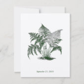Klassische Wedding Farne Einladung (Vorderseite)