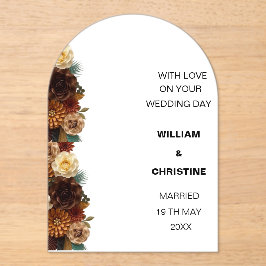 KLASSISCHE WEDERKARTE ACRYLEINLADUNGEN