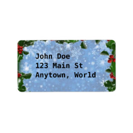 Klassische Weihnachten Adressaufkleber