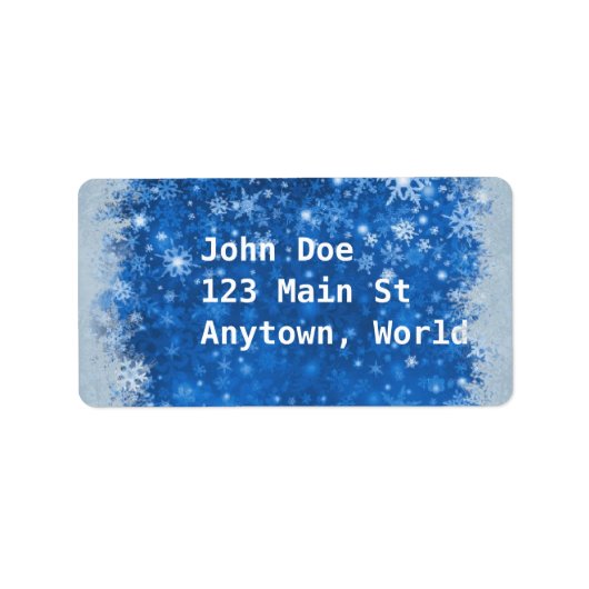 Klassische Weihnachten Adressaufkleber (Vorne)