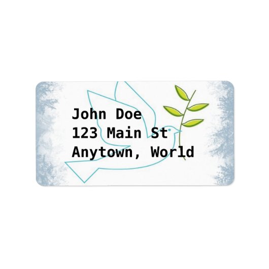 Klassische Weihnachten Adressaufkleber (Vorne)