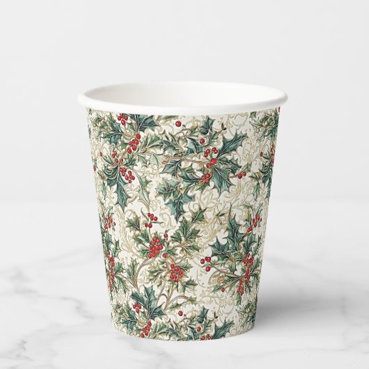 Klassische Weihnachten: Festlich Pappbecher (Vorderseite)