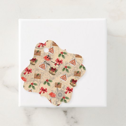 Klassische Weihnachten Geschenkanhänger (Beispiel)