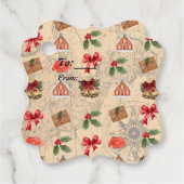 Klassische Weihnachten Geschenkanhänger (Vorderseite)