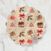 Klassische Weihnachten Geschenkanhänger (Rückseite)