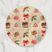 Klassische Weihnachten Geschenkanhänger (Rückseite)