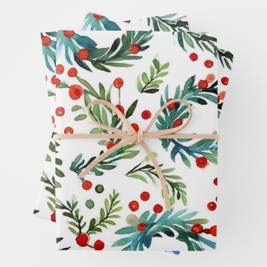 Klassische Weihnachten Geschenkpapier Set (Beispiel)