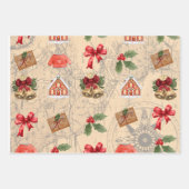 Klassische Weihnachten Geschenkpapier Set (Vorderseite)