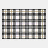 Klassische Weihnachten Kariert und Vintag Holly Geschenkpapier Set (Vorderseite 3)