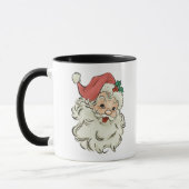 Klassische Weihnachten lächeln Santa Tasse (Links)
