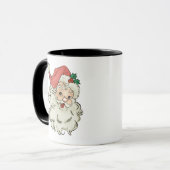 Klassische Weihnachten lächeln Santa Tasse (Vorderseite Links)