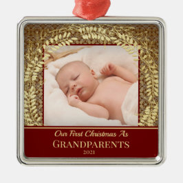 Klassische Weihnachten mit Goldenem Kranz Ornament Aus Metall