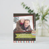Klassische Weihnachts-Foto-Postkarten Feiertagspostkarte (Stehend Vorderseite)