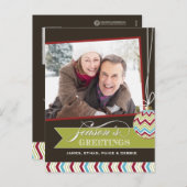 Klassische Weihnachts-Foto-Postkarten Feiertagspostkarte (Vorne/Hinten)