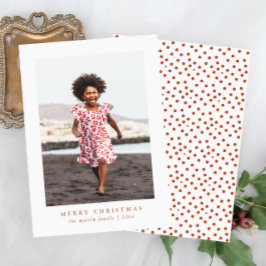 Klassische Weihnachts-Fotokarte Feiertagskarte