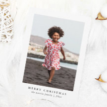 Klassische Weihnachts-Fotokarte