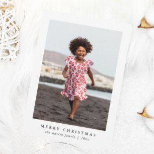 Klassische Weihnachts-Fotokarte Feiertagskarte