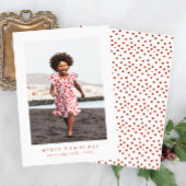 Klassische Weihnachts-Fotokarte Feiertagskarte