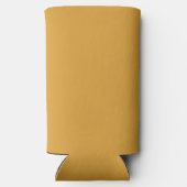 Klassische Weihnachts-Goldfall-Winterfarbe Selters Dosenkühler (Rückseite)