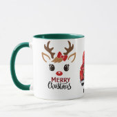 Klassische Weihnachts-Lieferwagen-Tasse Tasse (Links)