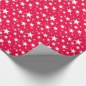 Klassische Weihnachts-Rote Vorlage Sterne Nostalgi Geschenkpapier (Ecke)