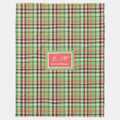 Klassische Weihnachts-Tartan-Decke, Holiday Throw Fleecedecke (Vorderseite)