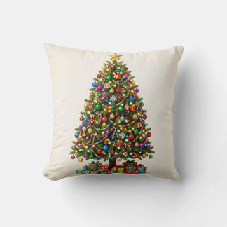 Klassische Weihnachtsbaum-Feiertags-Wurfkissen Kissen