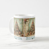 Klassische Weihnachtsbaum-Tasse Kaffeetasse (Vorderseite Links)