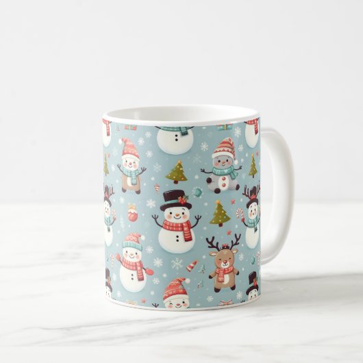 Klassische Weihnachtsbaummuster Kaffeetasse (VorderseiteRechts)