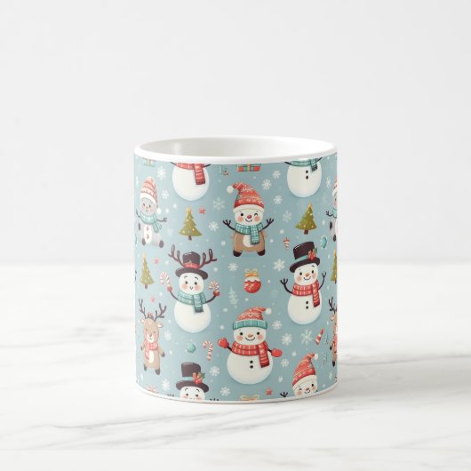 Klassische Weihnachtsbaummuster Kaffeetasse (Mittel)