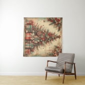 Klassische Weihnachtsbaumtapestry Wandteppich (Beispiel (Horizontal))