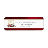 Klassische Weihnachtsblumenfeier Mongram Wedding (Vorne)