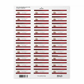 Klassische Weihnachtsblumenfeier Mongram Wedding (Vorne)