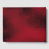 Klassische Weihnachtsblumenfeier Mongram Wedding Gästebuch (Rückseite)