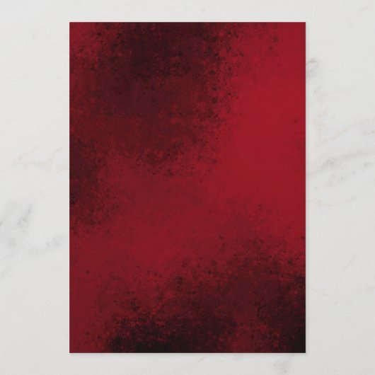 Klassische Weihnachtsblumenfeier Mongram Wedding Menükarte (Rückseite)