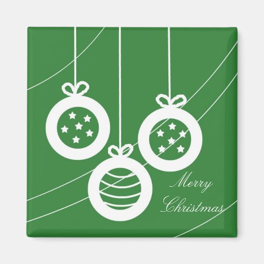 Klassische Weihnachtsdekorationen Magnet (Vorne)