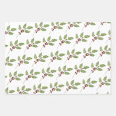 Klassische Weihnachtsfeier mit Berries Geschenkpapier Set (Vorderseite 2)