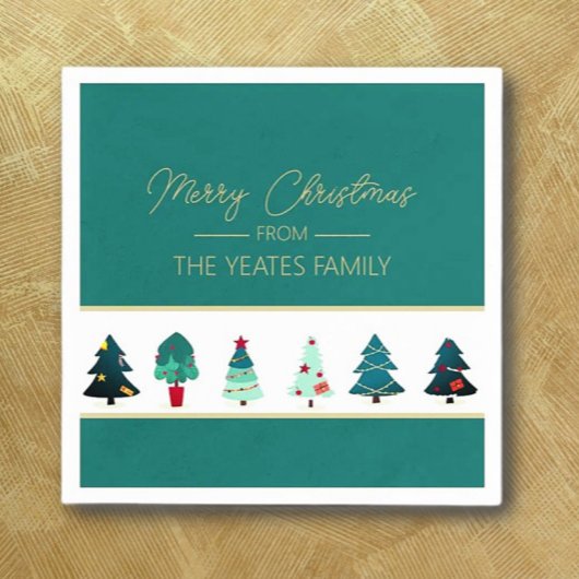 Klassische Weihnachtsfeier mit persönlicher Note Serviette