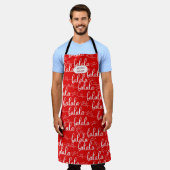 klassische Weihnachtsfeiermonografie-Schürze Schürze (Getragen)